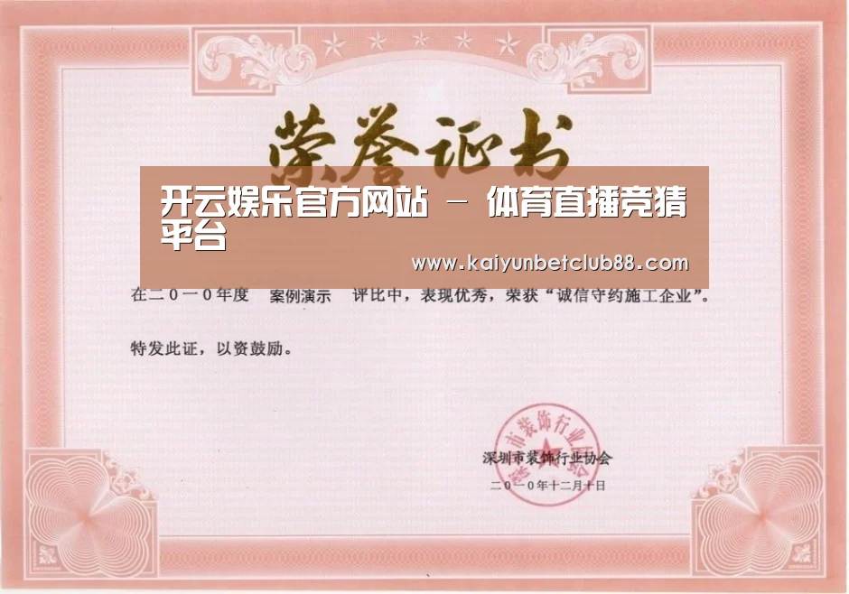 荣誉证书二